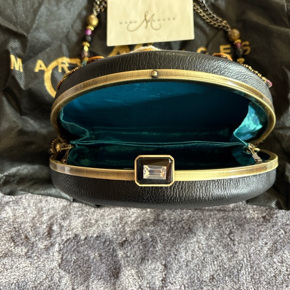 Mary Frances Black Floral Embellished Clutch - Picture 5 of 6